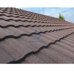 South Africa New High-Level Roofing Materials 0.45mm Az150G/M2 Stone Coated Metal Ibr Roofing Sheets for Public Project