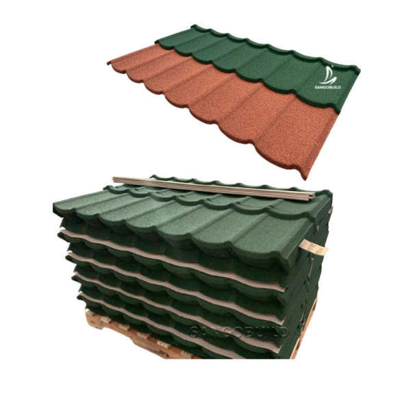 South America Roofing Materials China Factory Building Materials Colorful Stone Coated Roof Sheet