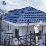 Spanish Style Roof Shingles Wholesale China Factory Price Stone Coating Metal Roofing Materials