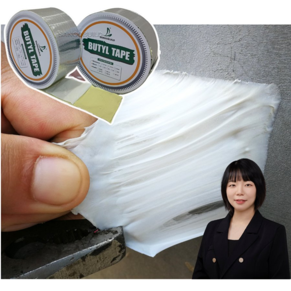 Strong Adhesion Sealing Outdoor Flashing Rubber Tape Waterproof Membrane Aluminum Butyl Tape