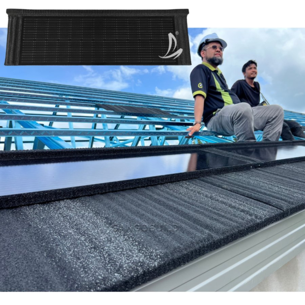 Sustainable Building Material Photovoltaic System Solar Roof Tile for Green Energy Buildings