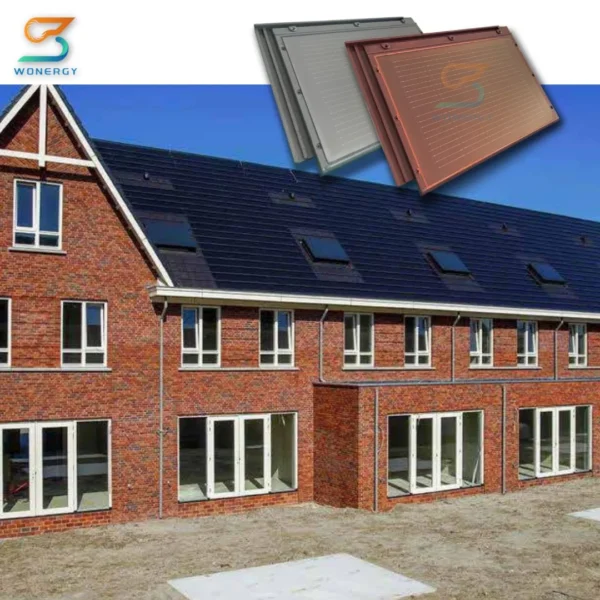 Sustainable Energy Integrated BIPV Green Power Energy Home Appliance Solar Mounting System Aluminium Roof Tile