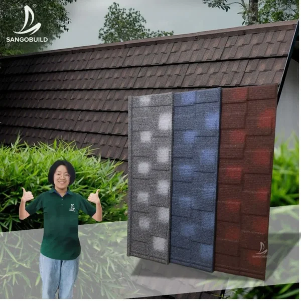 Sustainable Roofing Material Factory Price Aluminum Zinc Corrugated Steel Roof Tiles
