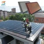 Sweden Solar Roof Shingle Module 2kw 5kw 10kw Systems Building Integrated Photovoltaic Rooftop Solar Roof Tile