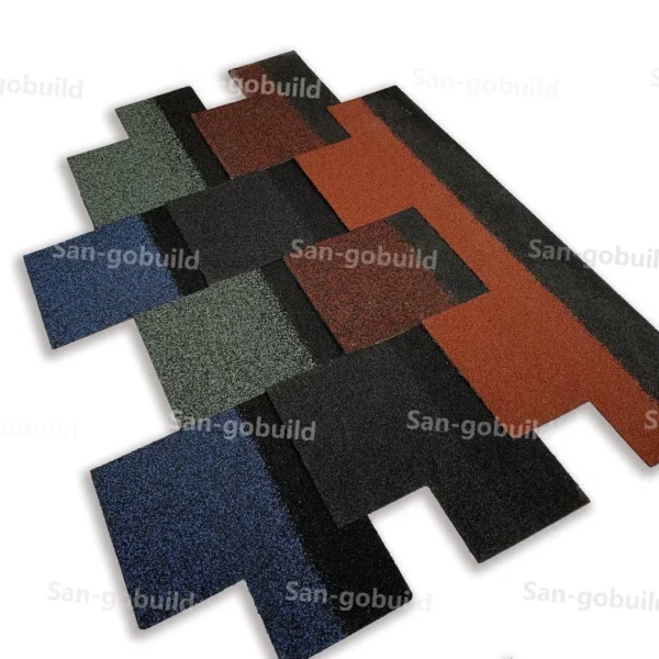 Thailand Roofing Style Building Material Heat-Resistant Stone Coated Roof Tile Asphalt Shingles Roofing Sheets From China Factory