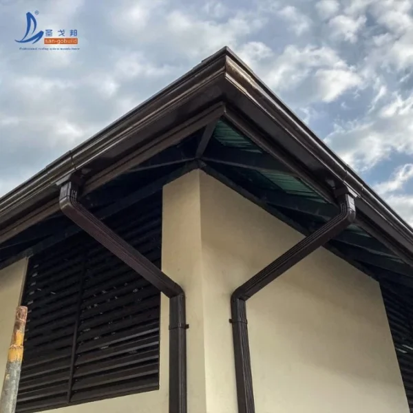 The Price Rain Water Guttering Downspout Aluminum Rain Gutters