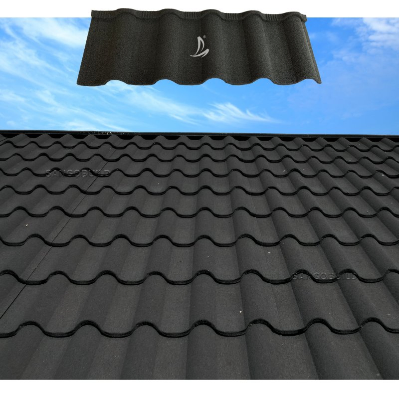 Top Level Residential Golan Building Material Lightweight Stone Coated Roofing Sheet Top Level Residential Golan Building Material Lightweight Stone Coated Roofing Sheet