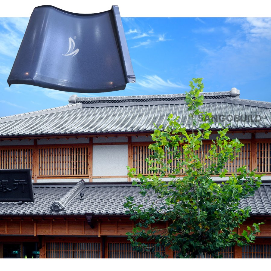 Top-Quality Shingle Alloy Roofing Material Kawara Japanese Roof Tile for Temple Top-Quality Shingle Alloy Roofing Material Kawara Japanese Roof Tile for Temple