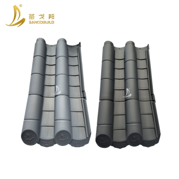 Traditional Garden Barrel Roofing Panels Villa Building Material Antique Roof Tile