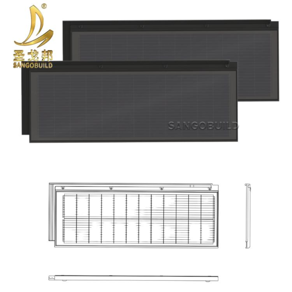 Tuc/ CCC Certificate Yingli Photovoltaic Combined Sangobuild Metal Roof Tile Real Solar Roof Tiles
