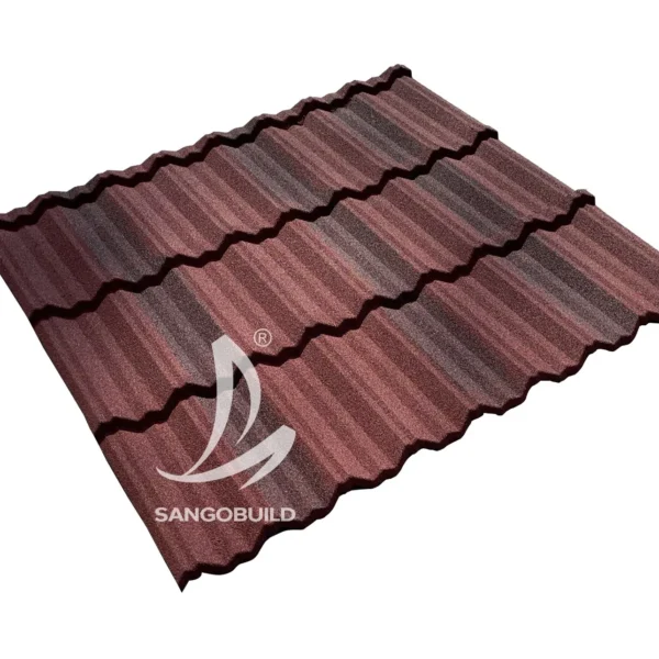 Types of Roof Covering Materials Modern Classic Profile Stone Coated Metal Roofing Sheets