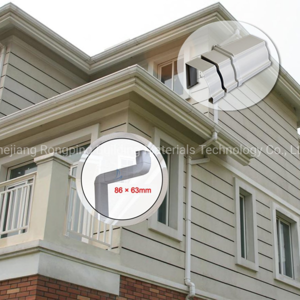 Uganda Morocco Hot Sell Factory Directly Sell PVC Rain Gutter and Downspout for PVC Roofing Materials