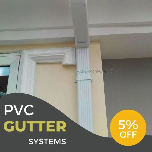 Ukuran Talang Air PVC Sterile Drainage System House Hold Water Drain Pipe Blog Solution Concrete Roof Rain Gutter
