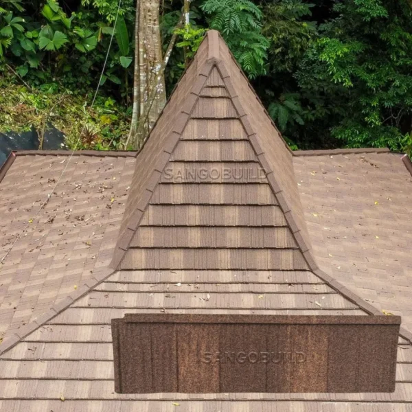 Unique Feature New Arrivals Interlock Stone Coated Metal Roof Tile Building Material
