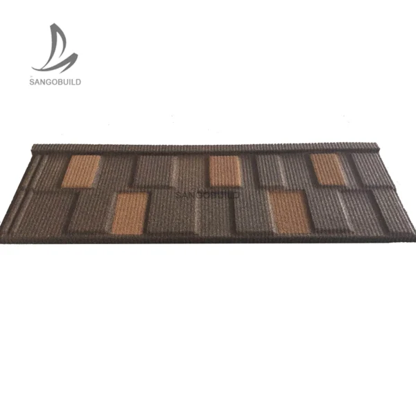 Unique Roofing Materials 5.2kg/M2 Lightweight Aluminum Zinc Steel Sheet Covered by Stone Chips