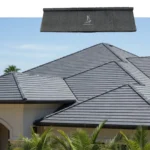 UV Resistant Color Fade Proof High Strength Aluzinc Steel Stone Coated Roof Tiles