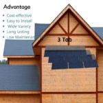 Viall Roof Stone Chips Coated Fiberglass Asphalt Roofing Shingles Tiles