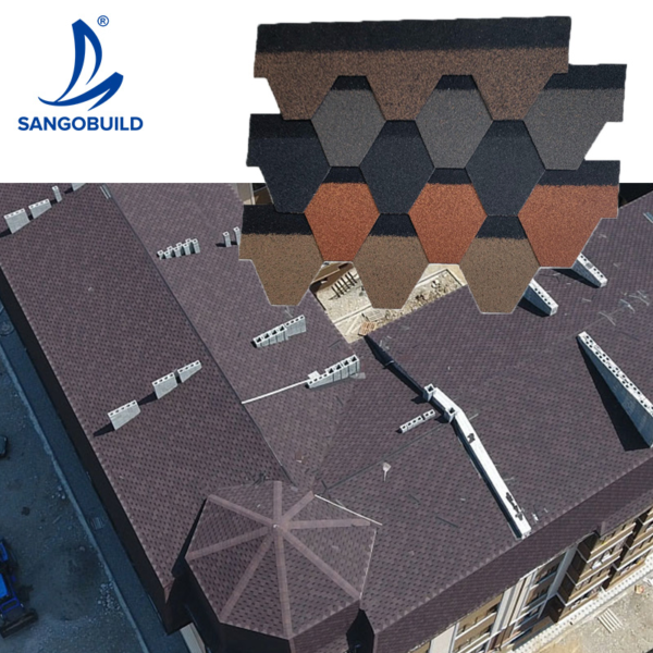 Vietnam Roof Shingle Price Waterproof Roofing Underlayment Mosaic Asphalt Shingle for Mobile House