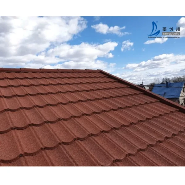 Villa Modern Bond Design Classical Stone Coated Metal Roof Tile for House