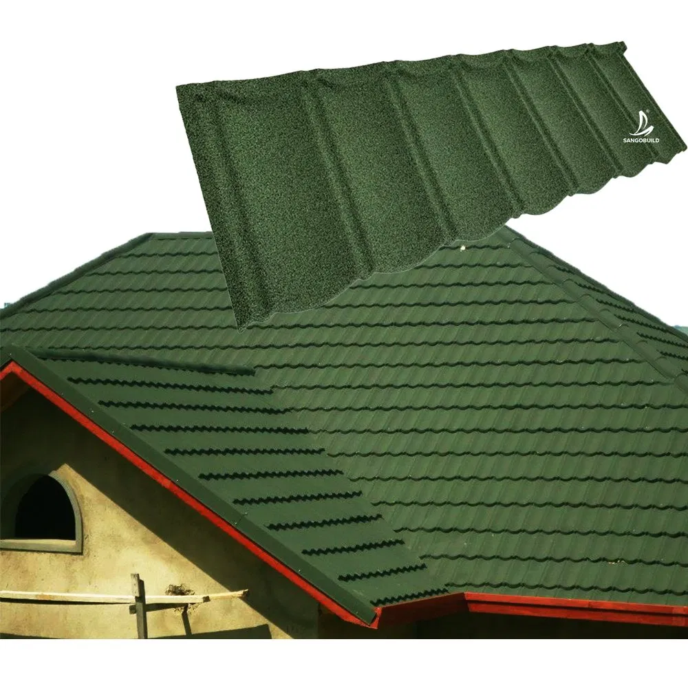 Villa Modern Bond Design Classical Stone Coated Metal Roof Tile for House Villa Modern Bond Design Classical Stone Coated Metal Roof Tile for House
