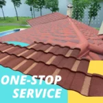 Villa Project Al-Zinc & Colorful Red Stone Cover Clear Corrugated Metal Roofing Stone Coated Roof Tile
