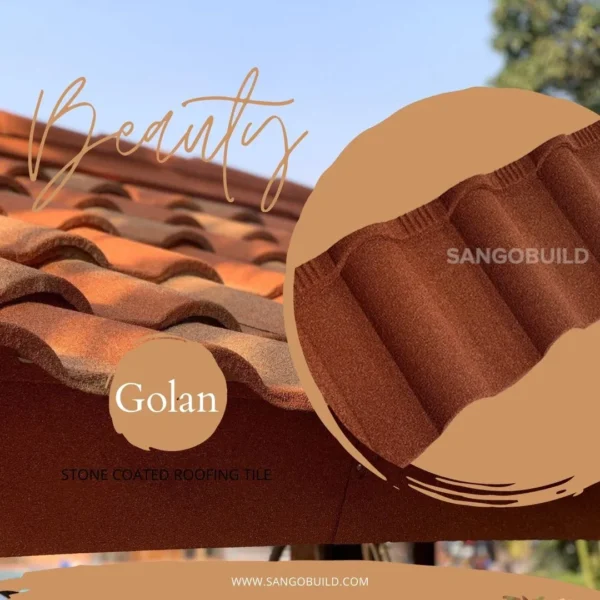 Villa Project Modern Golan Design Classical House Roof Stone Coated Metal Roof Tile