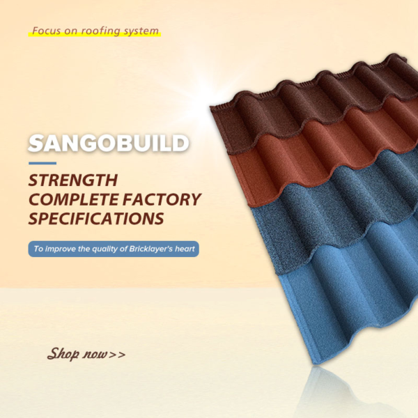 Villa Project Modern Golan Design Classical House Roof Stone Coated Metal Roof Tile