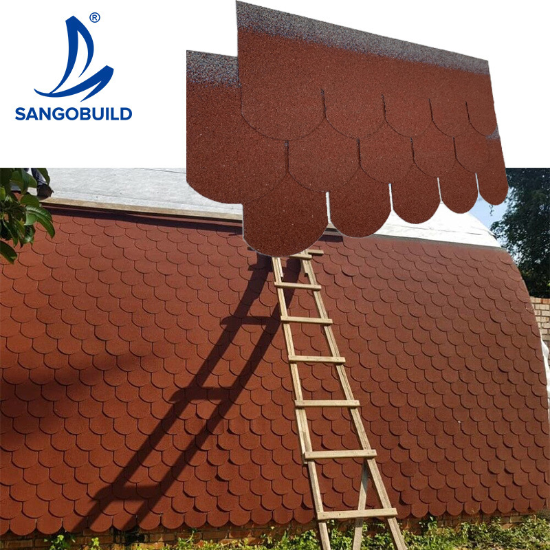 Waterproof Fish Scale Asphalt Shingle Bitumen Roofing Tile Waterproof Fish Scale Asphalt Shingle Bitumen Roofing Tile