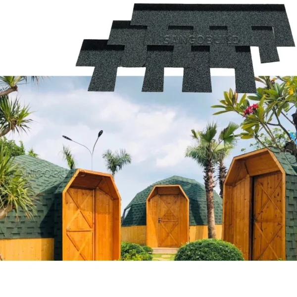 Waterproof Roofing Sheet Ceramic Granule Coated Bitumen Flat Asphalt Roofing Shingles
