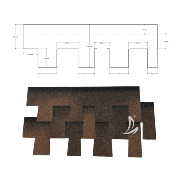 Waterproof Roofing Sheet Ceramic Granule Coated Bitumen Flat Asphalt Roofing Shingles