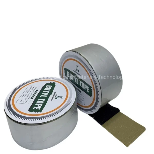 Waterproof Strong Repair Sealant Butyl Sealant Tape Red Aluminum Foil Butyl Tape for Roofing Wall Crack