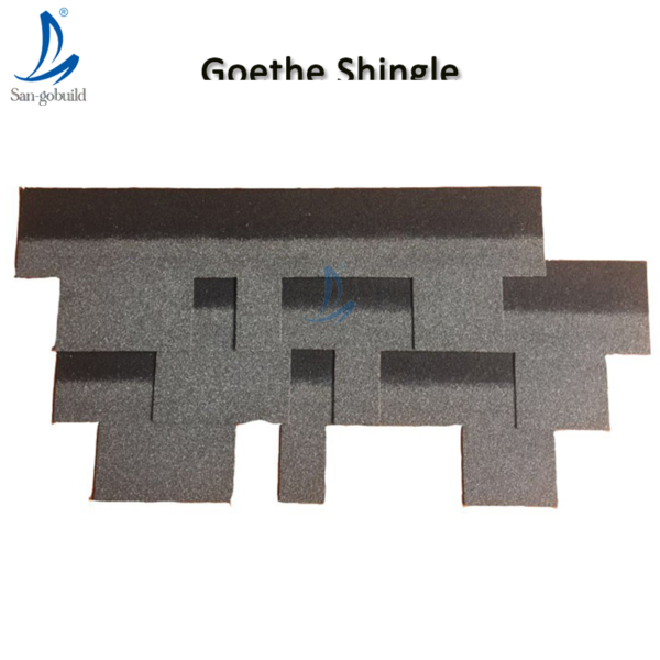 Waterproofing Building Material Goethe Type Roof Tile Roofing Tile Asphalt Shingle for Malaysia