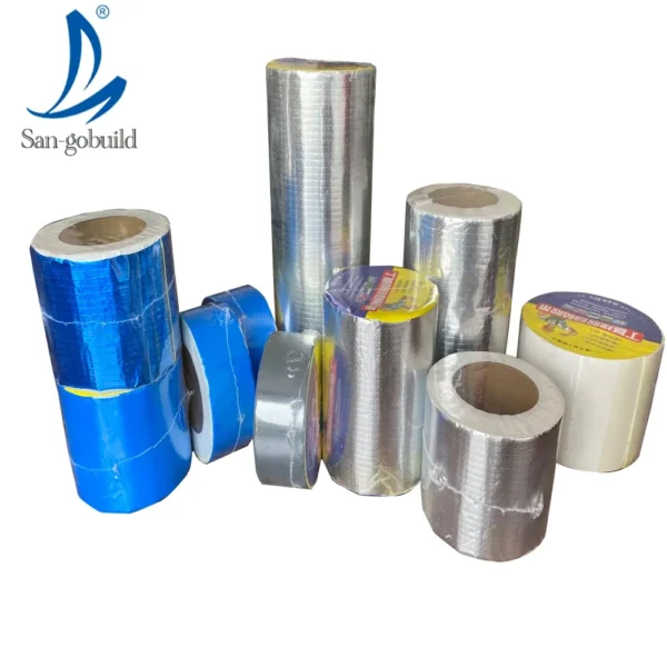 Waterproofing Roof Repair Verified Aluminum Foil Butyl Rubber Tape Self Adhesive