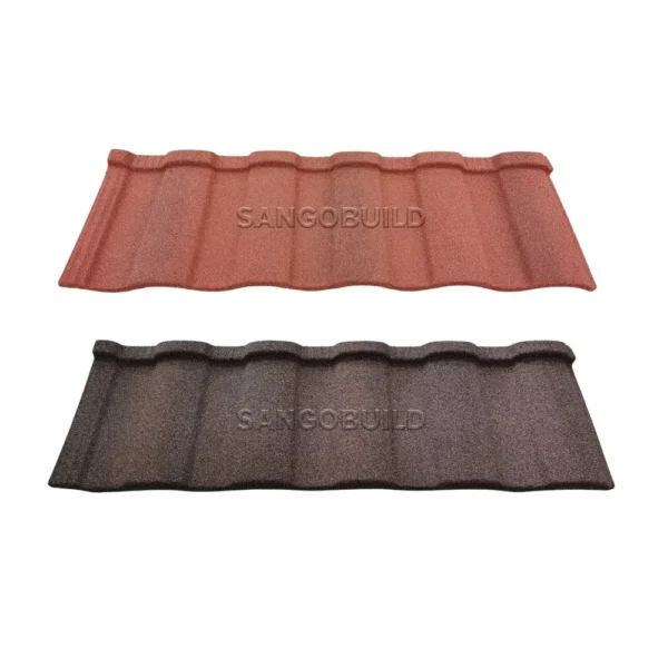 Weatherproof Roofing Tiles Residential Building Materials Durable Stone Coated Metal Roof Tiles