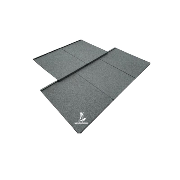 West African Stone Coated Metal Roof Tile Nigeria Galvanized Steel Sheet Grey Roofing Sheet