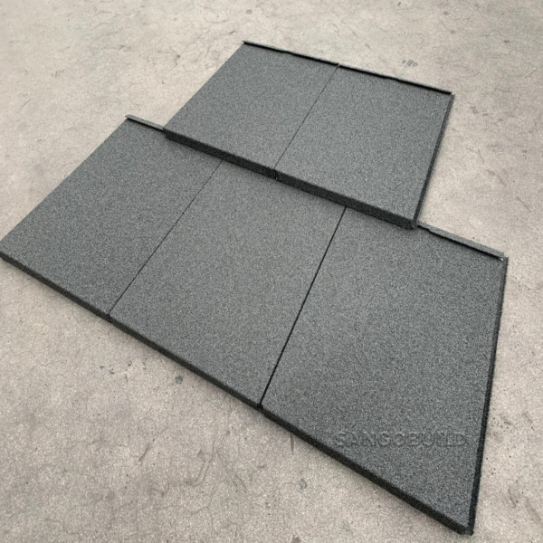 West African Stone Coated Metal Roof Tile Nigeria Galvanized Steel Sheet Grey Roofing Sheet