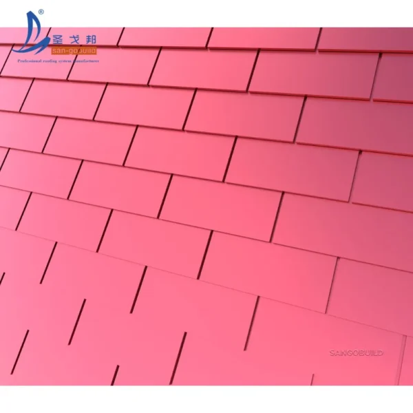 Wholesale Asphalt Roofing Shingle Composite Aluminum Building Material Mosaic Metal Roof Tile