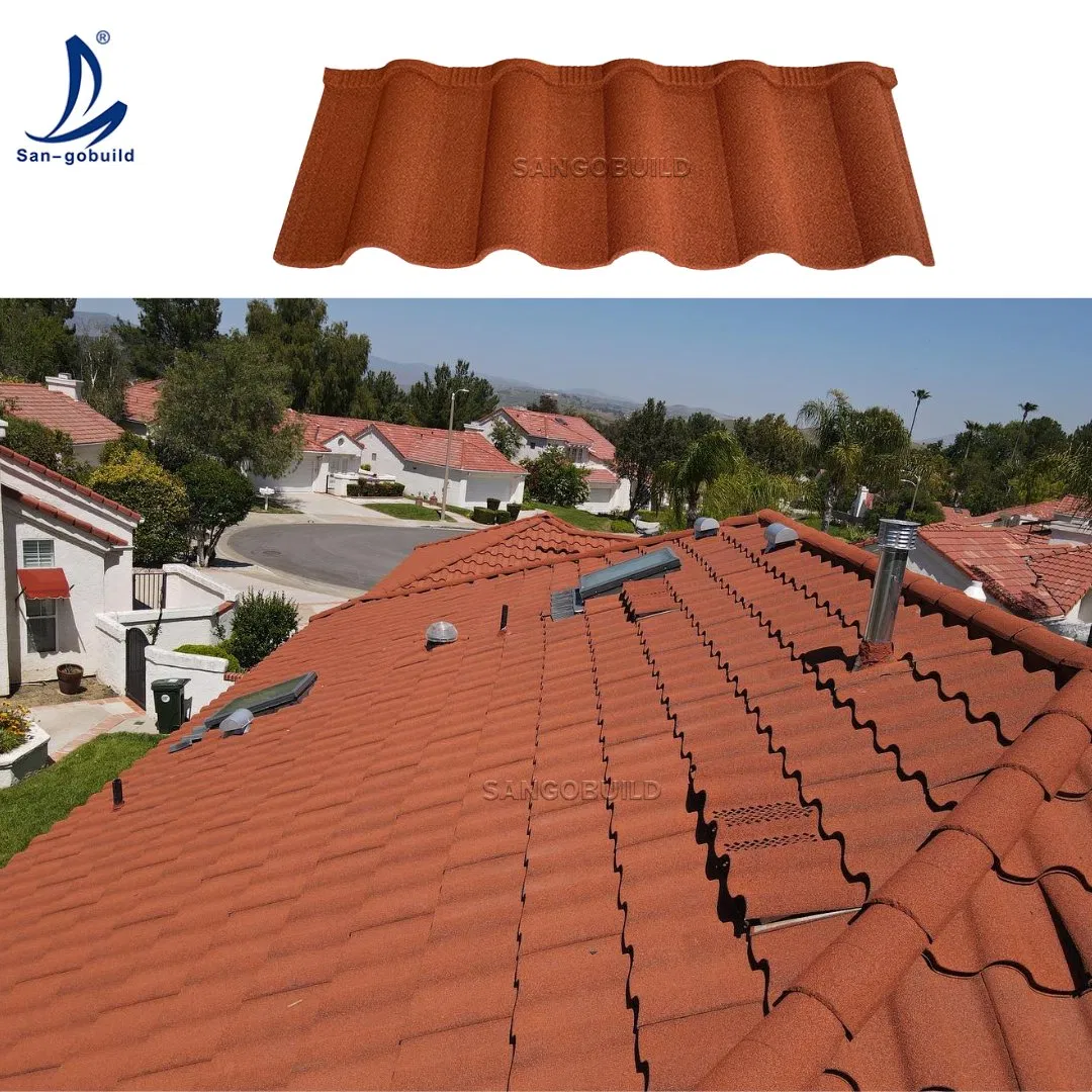 Wholesale Colorful Stone Metal Tile 0.35mm Thickness Color Coating Roofing Tile Wholesale Colorful Stone Metal Tile 0.35mm Thickness Color Coating Roofing Tile