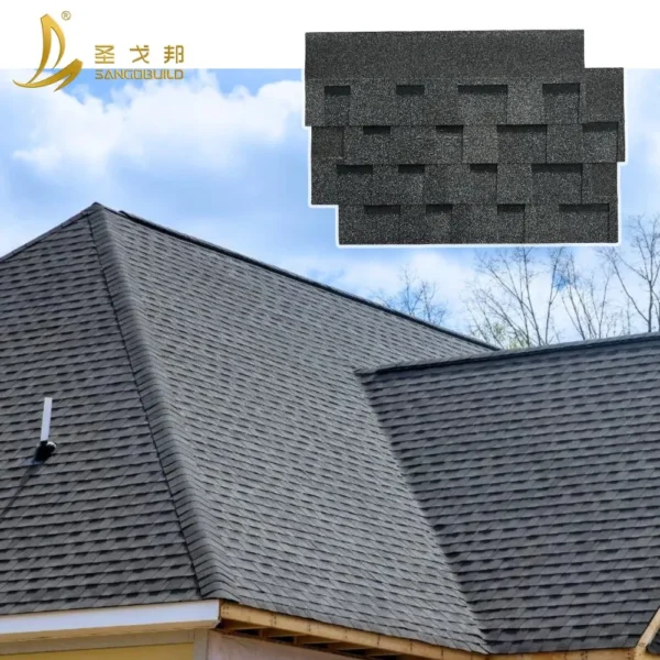 Wholesale Market Fiberglass Building Material Fireproof Roofing Tile Asphalt Roofing Shingles