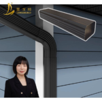 Wholesale-Price Aluminum Alloy Downpipe Square Rainwater Pipe Villa Drainage Outdoor Rain Gutter