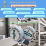 Widely Size Waterproof Materials High Voltage Butyl Adhesive Tape Strong Butyl Rubber Sealant Tape for Repair Pipe and Roof