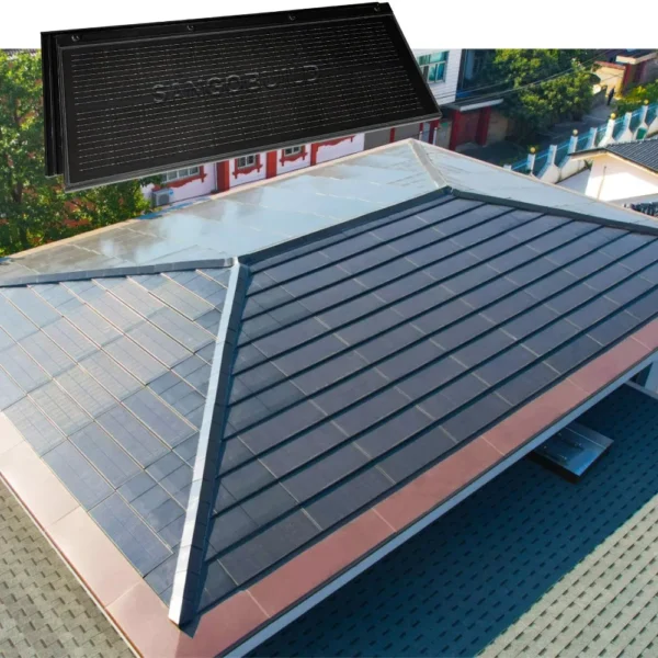 Wind-Resistant Solar Building Material 95W Solar Panel Photovoltaic Tile Solar Roof Tile
