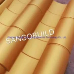 Wind Resistant Synthetic Resin Roofing Material Long Lasting Temple Roof Tile Polyester Roofing Sheets