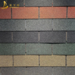 Windproof Roof Tile Black Fiberglass Composite Asphalt Shingles Roofing with Good Quality