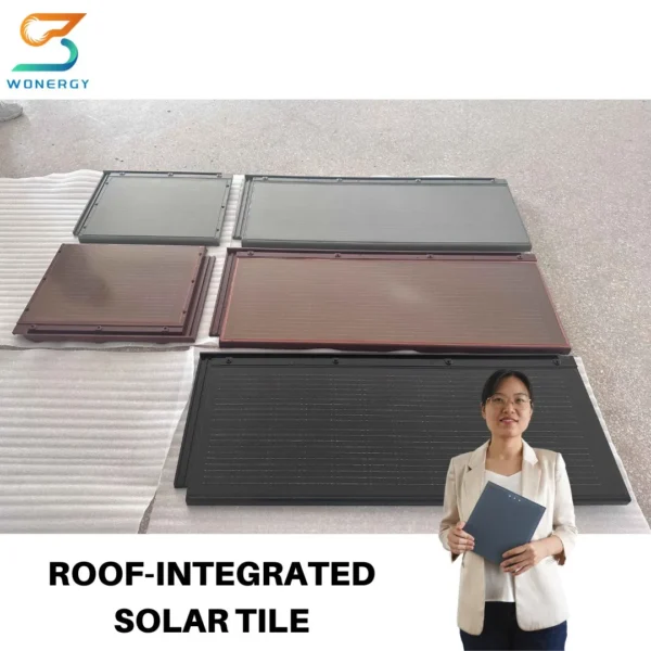 Wonergy Roof Integrated Solar Roof Tile for Supermarket Commercial Mall Industrial Use