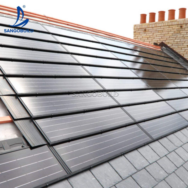 Wonergy Solar Roof Tile Photovoltaic Roofing for Residency Hotel Public Facilities Roof Integrated Generate Electricity Power